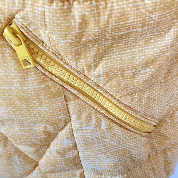 Marks and Spencer Women's Mustard Print Hooded Puffer Jacket, UK Size 16 - Picture 8 of 16